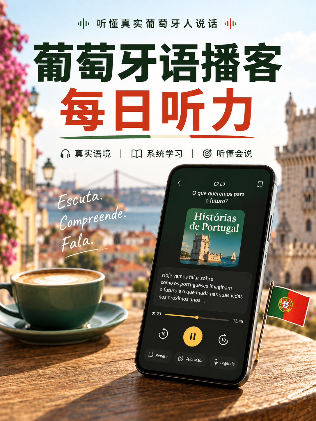 葡萄牙语每日听力会员1年