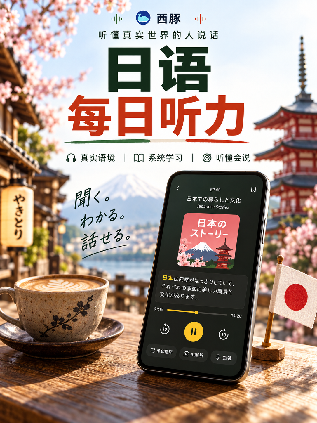 日语每日听力会员1年