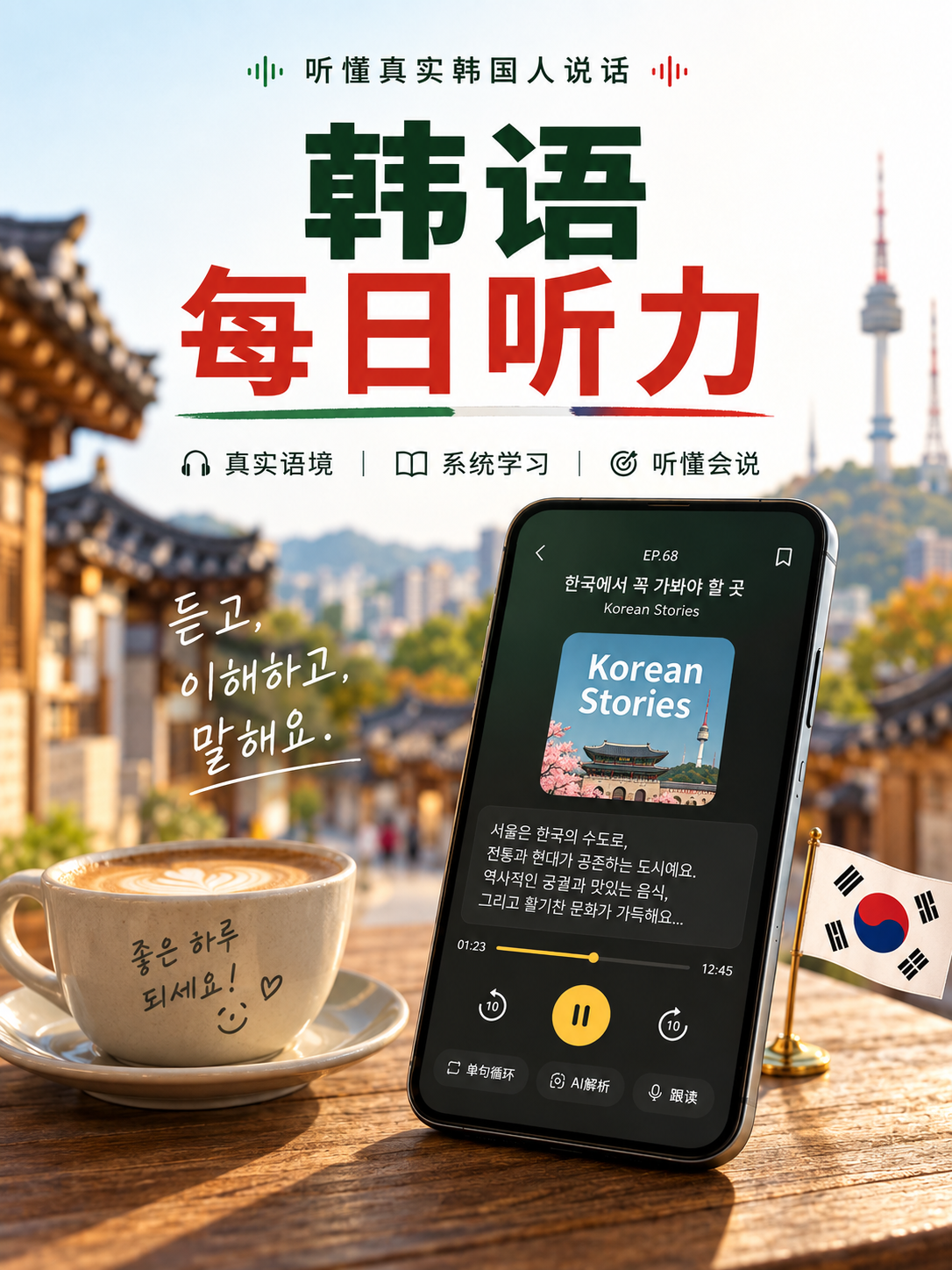 韩语每日听力会员1年